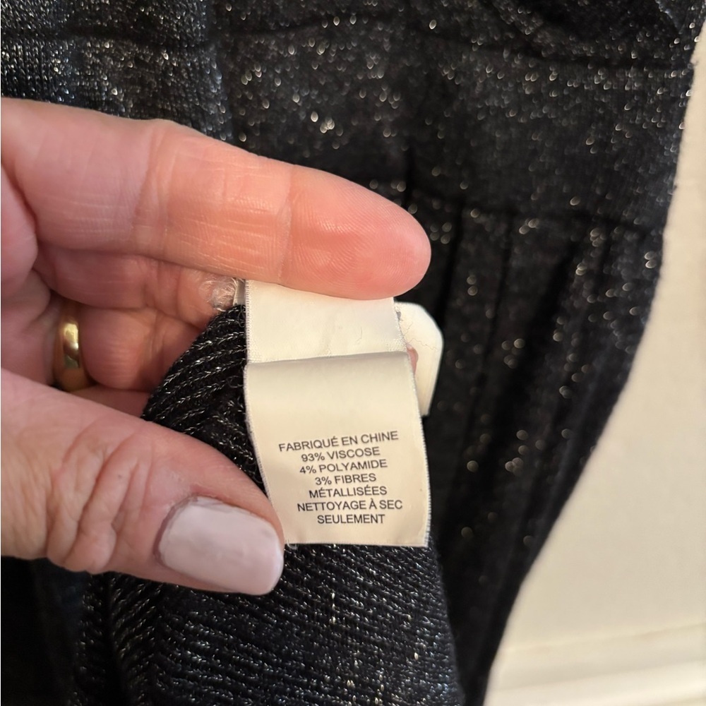 Kate Spade Metallic Dashing Beauty Knit V Neck Pleated Skirt Sweater Dress Sz XS - Picture 9 of 9